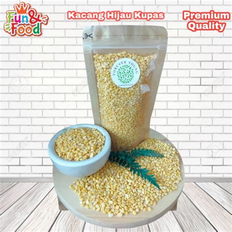 Jual Superfood Kacang Hijau Kupas Organic Hulled Mung Bean Kacang Ijo