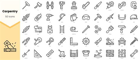 Set Of Photography Icons Simple Line Art Style Vector Image