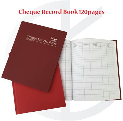 Uni F5 Cheque Record Book 120pages Hard Cover Book Lazada