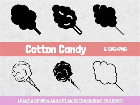 Cotton Candy Svg Svg Files For Cricut Candy Clipart Sweets Svg