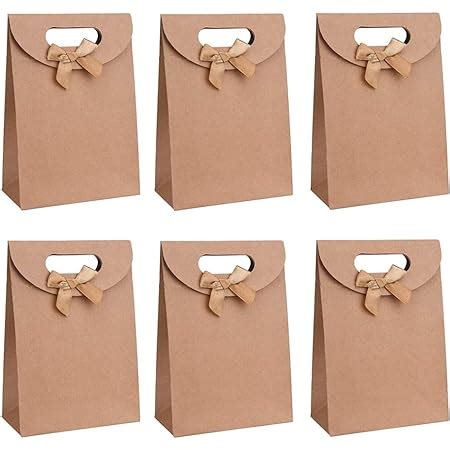 PH PandaHall 10Pcs Sacs En Papier Kraft Pochette Sachets Kraft Cadeau