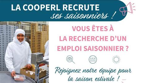 Cooperl Recrute Pour La Saison Estivale à Lamballe Ouest France Emploi