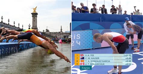 Olympic Triathlete Throws Up After Swimming In Filthy River Seine