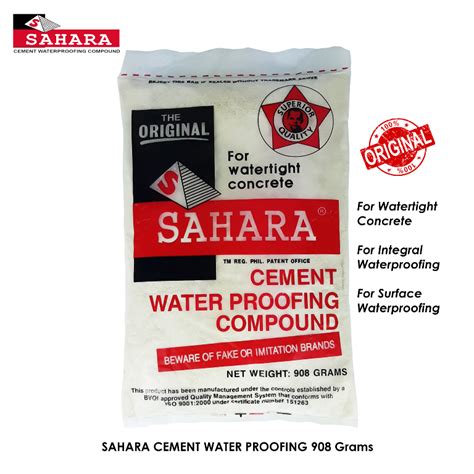 Original Sahara Cement Water Proofing Compound Grams Watertight