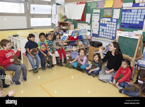 teacher diverse class elementary  res stock photography  images
