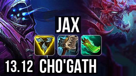 Jax Vs Chogath Top Legendary 1 2m Mastery 17 3 4 Euw