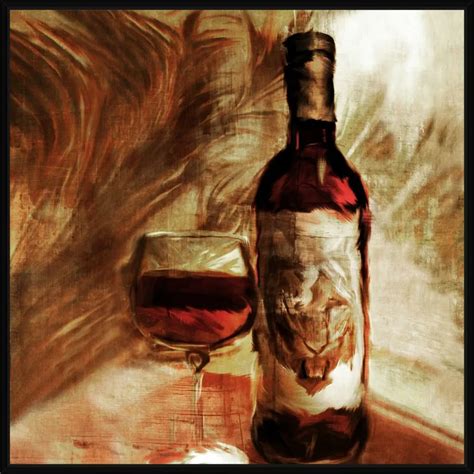 Vintage Wine Print On Canvas Vintage Wine Framed Canvas Wall Art