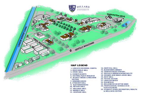 Campus Map | Dillard University, New Orleans, LA