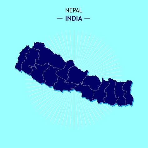 Premium Vector Nepal Map Of India Vector Ilustration