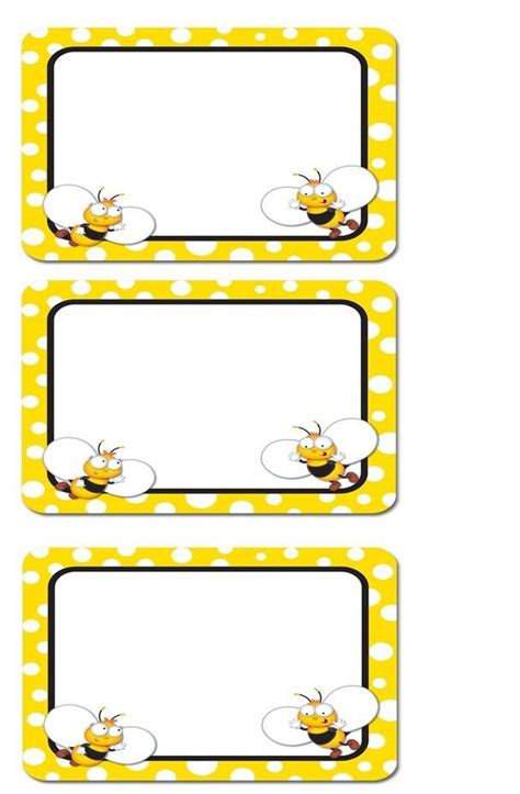 Bee Themed Classroom Preschool Name Tags Bee Printables