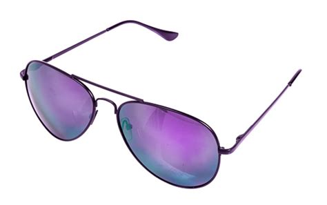 Purple Lens Aviator Sunglasses