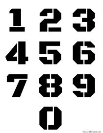 Printable Number Stencils - Free Stencils for Numbers