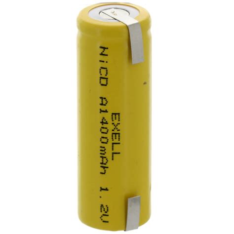 Exell A Size V Mah Nicd Rechargeable Battery With Tabs Walmart