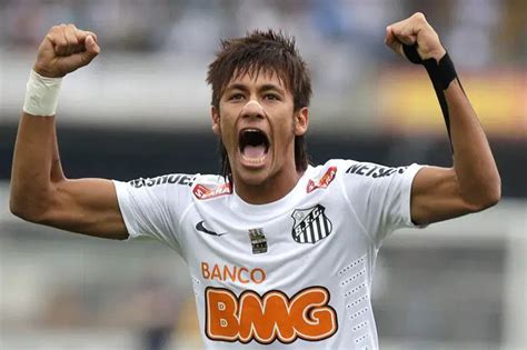 Neymar Celebrating Goal For Santos Neymar Jr Brazil And Psg 2022