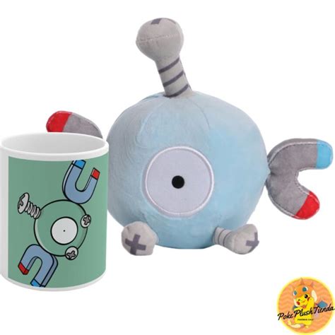 Promoción Magnemite peluche más taza Pokémon PokePlush