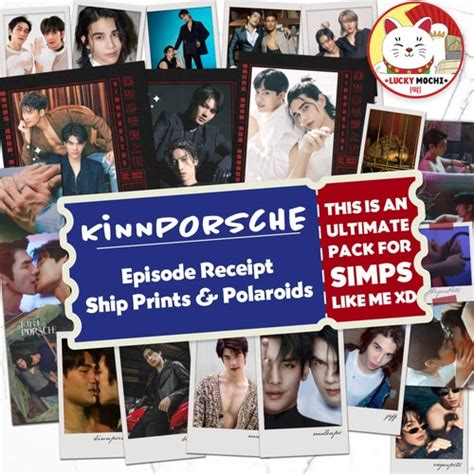 203050pcs Kinnporsche Kinnporsche The Series Stickers Thai Etsy