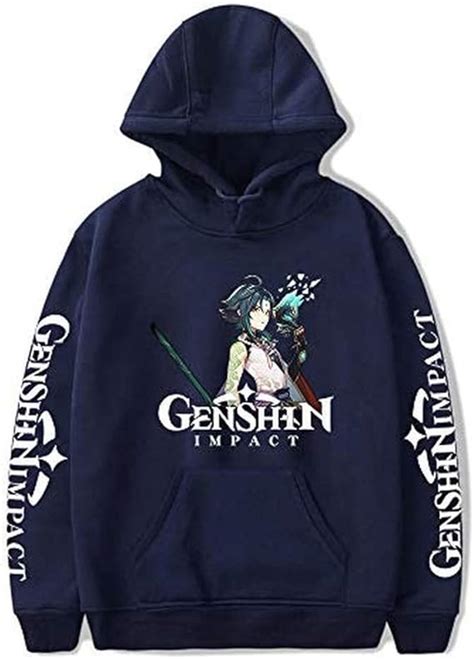 Wawni Game Genshin Impact Hoodie Men Women Long Sleeve Hoodies