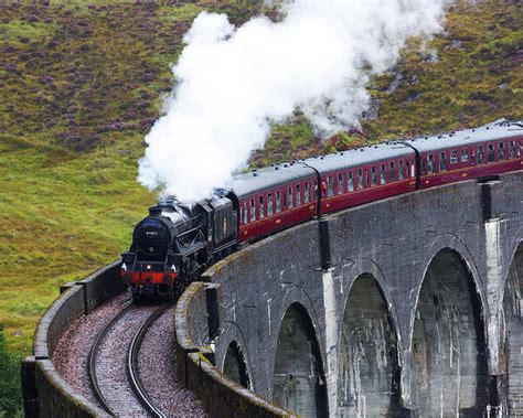 The Hogwarts Express On Glenfinnan Viaduct Poster By Bruce Beck