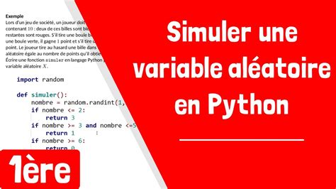 Comment Simuler Une Variable Al Atoire En Python Youtube