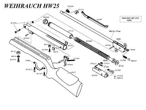 Weihrauch Hw 25 Mainspring Guide 9370 Sem Jacht And Schietsport