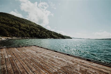 photo landscape   lake   pier