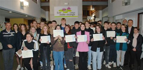 Mélisey Remise de diplômes au collège