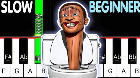 Skibidi Toilet Slow Easy Piano Tutorial Youtube