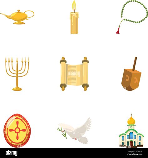 Christian Religious Icons Stock Vector Images Alamy