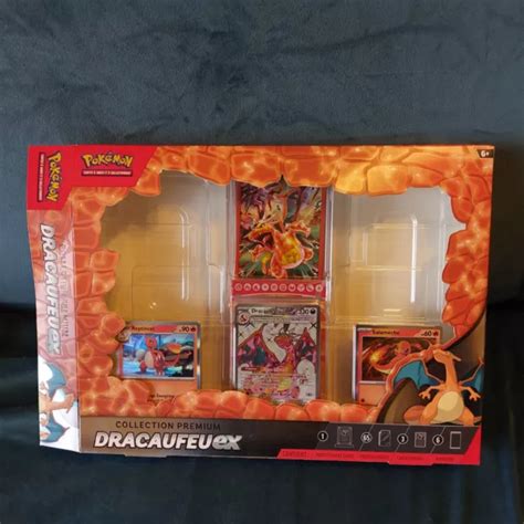 Coffret PokÉmon Dracaufeu Teracristal Promo 056 Ex Premium Complet Sans Booster Eur 1000