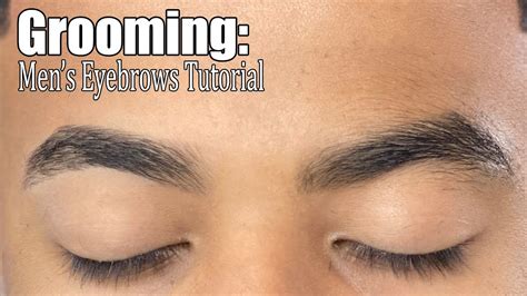 Mens Eyebrow Grooming How To Straight Razor Trim And Shape Eyebrows