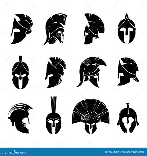 Spartan Helmet. Vector Drawing | CartoonDealer.com #168982251