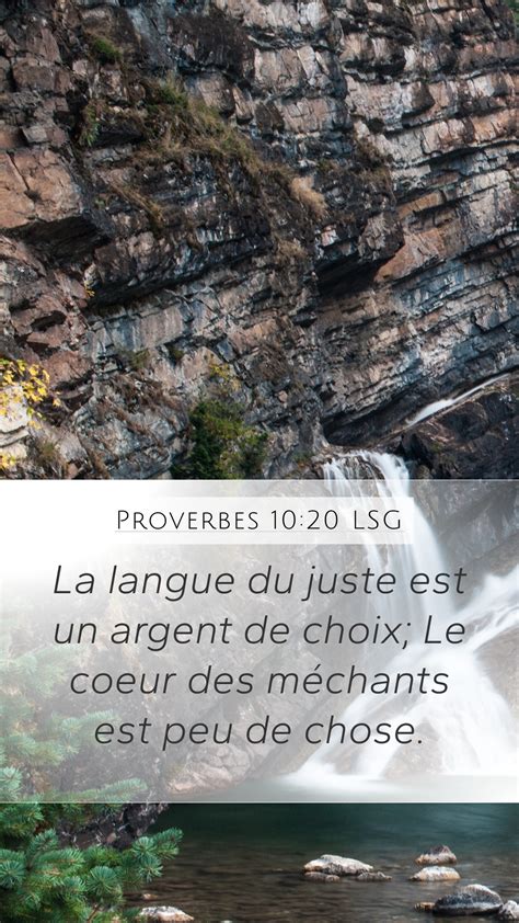 Proverbes 10 20 LSG Mobile Phone Wallpaper La Langue Du Juste Est Un