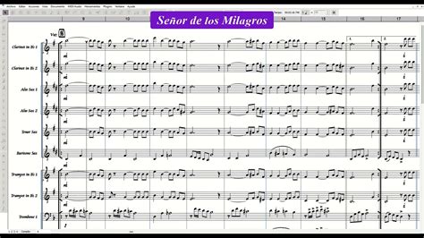Señor de los milagros Himno Arreglo musical Banda Partituras YouTube