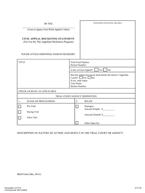 Hi Docketing Statement Fill Online Printable Fillable Blank Pdffiller