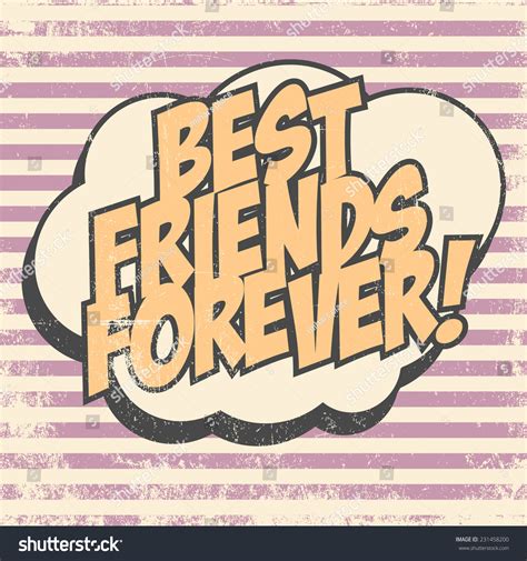 Best Friends Forever Illustration Vector Format Stock Vector Royalty