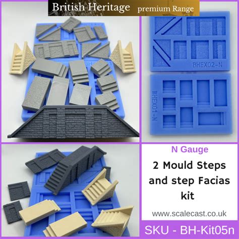 British Heritage Mould Steps Facias Sections In N Scale