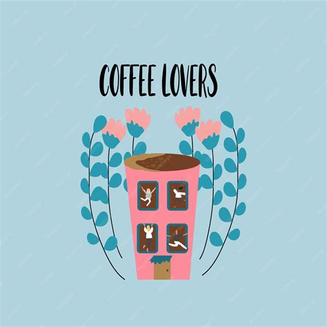 Premium Vector | Coffee lover typography poster, apparel print design