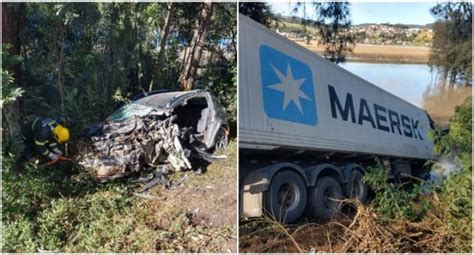 Colis O Entre Carreta E Carro Deixa Motorista Preso S Ferragens Na Br