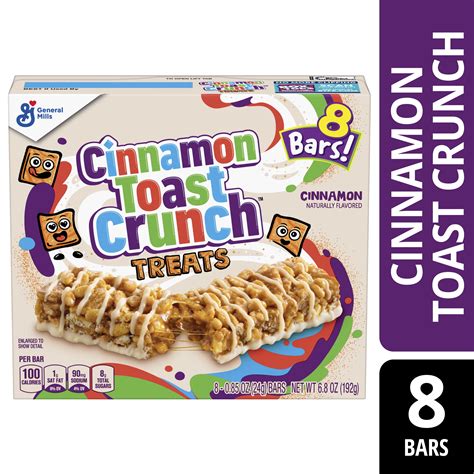 Walmart Cinnamon Toast Crunch Cereal Bars 8 Ct On The Go Breakfast