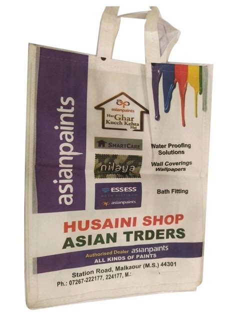 White Printed Loop Handle Non Woven Bag Capacity 10kg At Rs 12 Piece