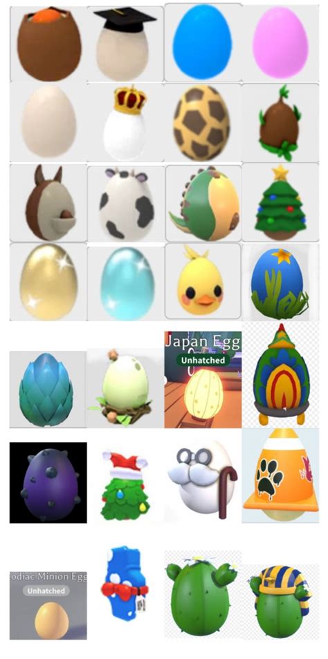 Create A All Eggs In Adopt Me Todos Los Huevos De Adopt Me Tier