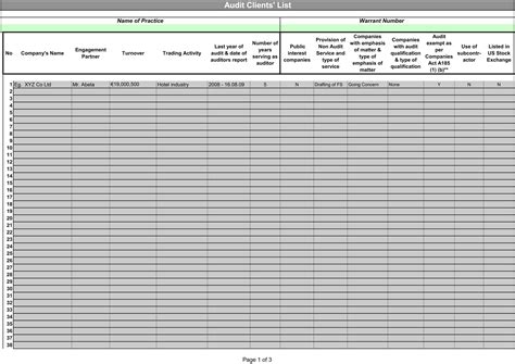 Free Printable Customer List Templates Pdf Excel Word