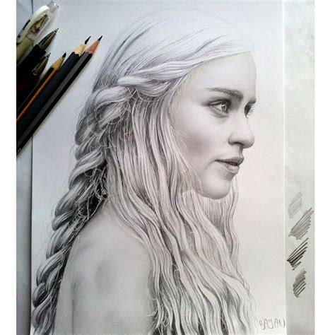 NO SPOILERS Daenerys Targaryen Fan ART By Bajan Art Poland R