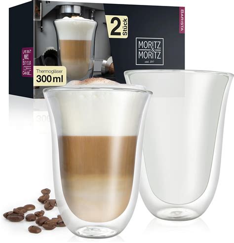 Moritz Moritz Barista Napoli 2 verres à latte macchiato double paroi