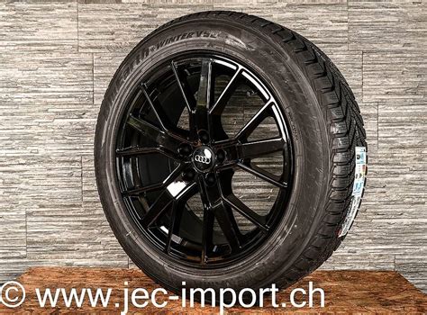 Roues Hiver Replica Audi Noires 8x18 ET25 Audi A5 Q7 RSQ3 Q5 Canton