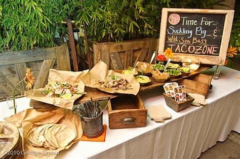 Try A Taco Wedding Bar For Some Fiesta Fun Wedding Food Bars Taco