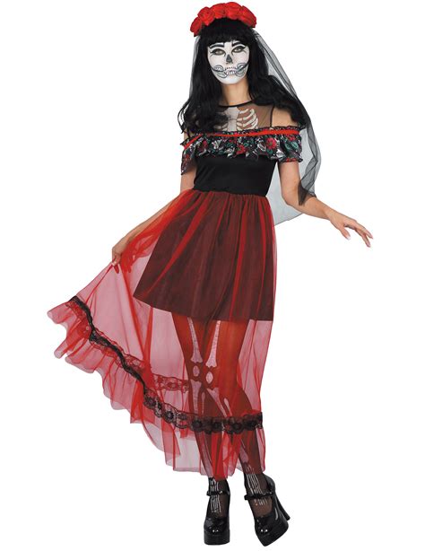 D Guisement Dia De Los Muertos Femme Moncostume Ch