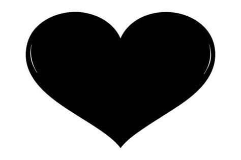 Heart Black Silhouette Vector Design. Graphic by M.k Graphics Store ...