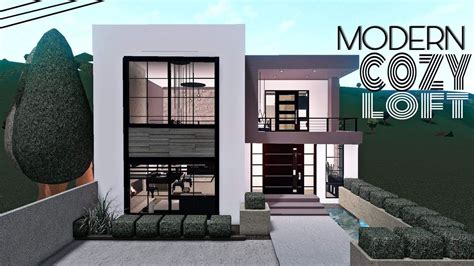 Bloxburg Modern Cozy Loft House Youtube