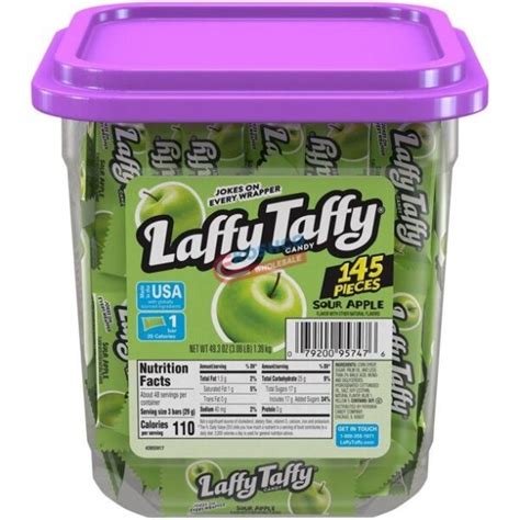 Laffy Taffy Tub Sour Apple 145 Count Koshco Superstore